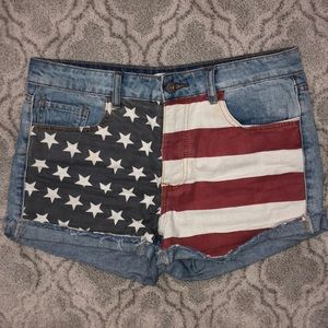 American flag shorts